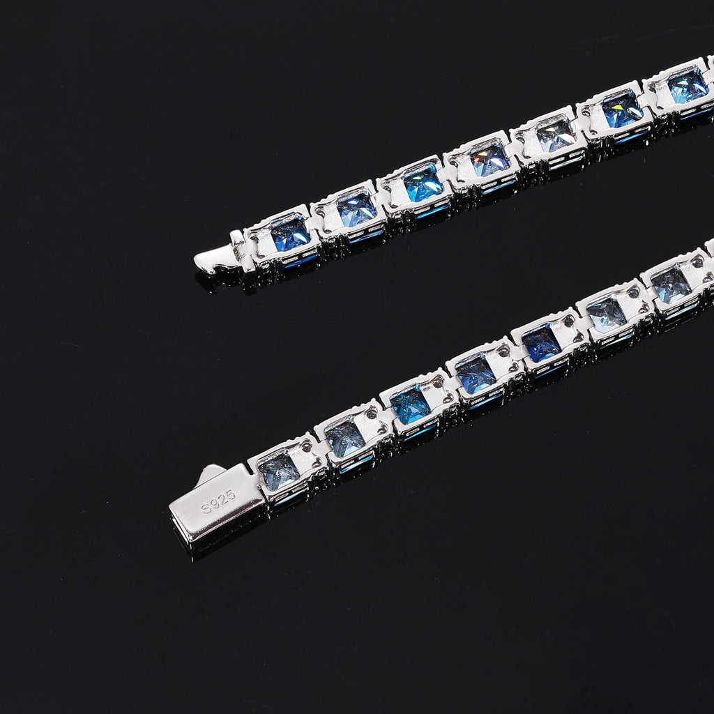 Ombré Blue Tennis Bracelet