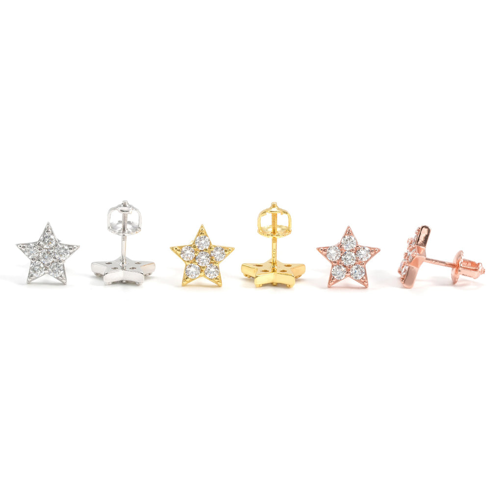Pavé Star Stud Earrings