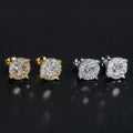 Pavé Cluster Moissanite Stud Earrings