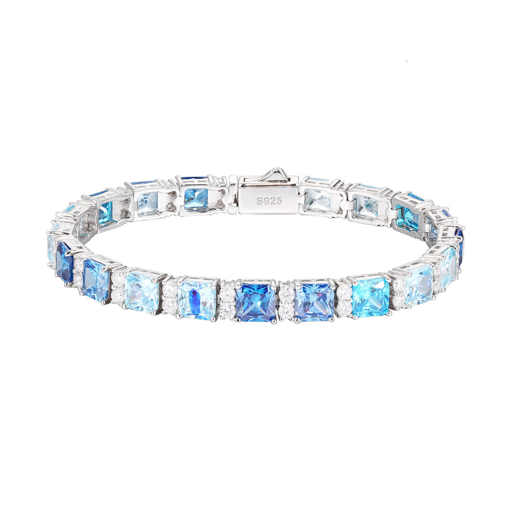Ombré Blue Tennis Bracelet