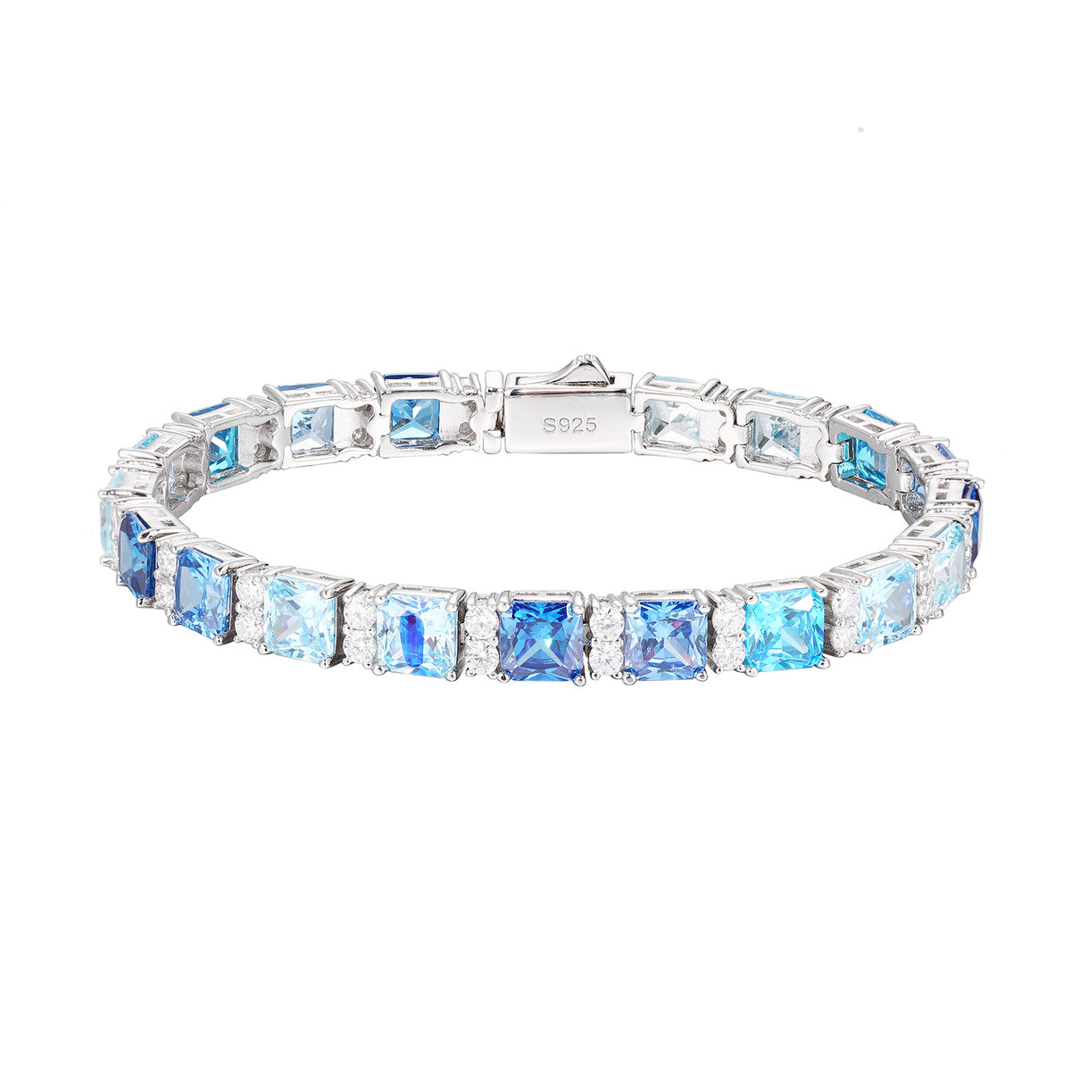 Ombré Blue Tennis Bracelet