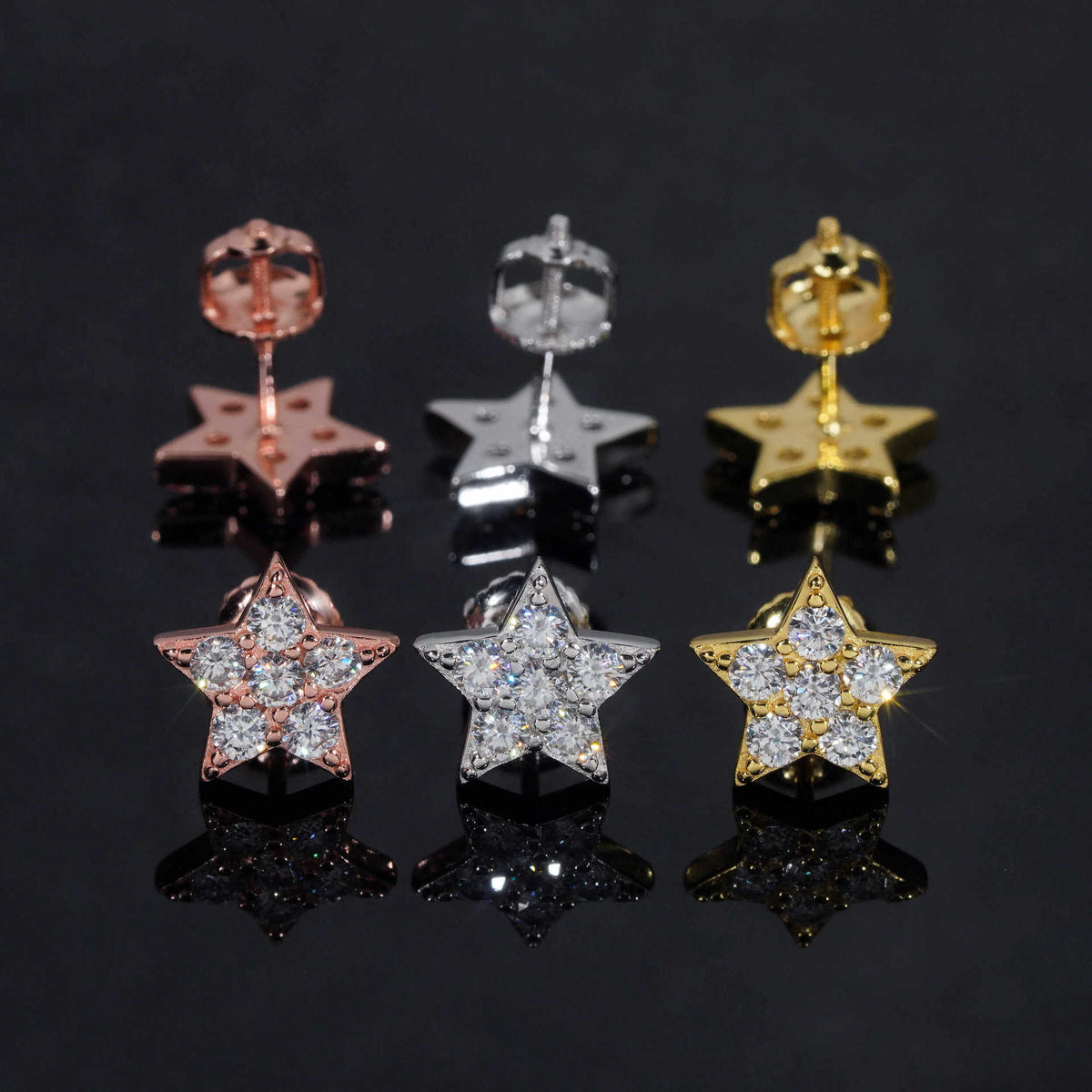 Pavé Star Stud Earrings