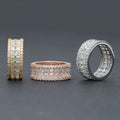 trinity eternity moissanite band